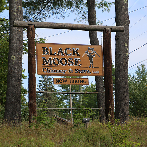 Black Moose Chimney Has Moved