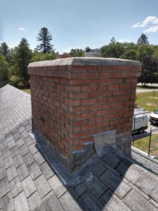 square chimney with crown on house roof square chimney with crown on house roof