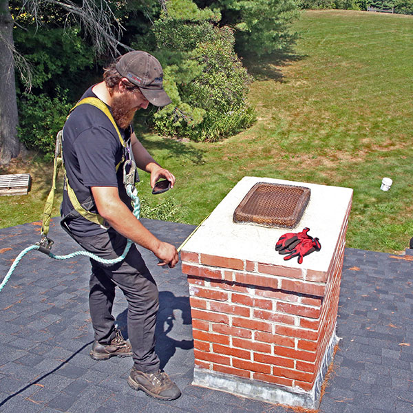 Chimneys With White Spots