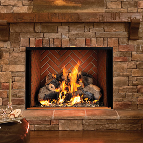 Beautiful Open Masonry Fireplace in Amherst, NH